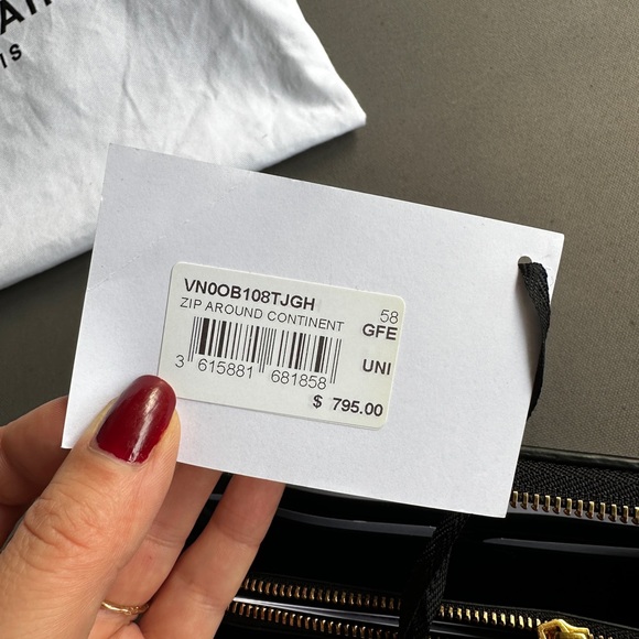 New Balmain 1945 zip around wallet clutch - Picture 2 of 8